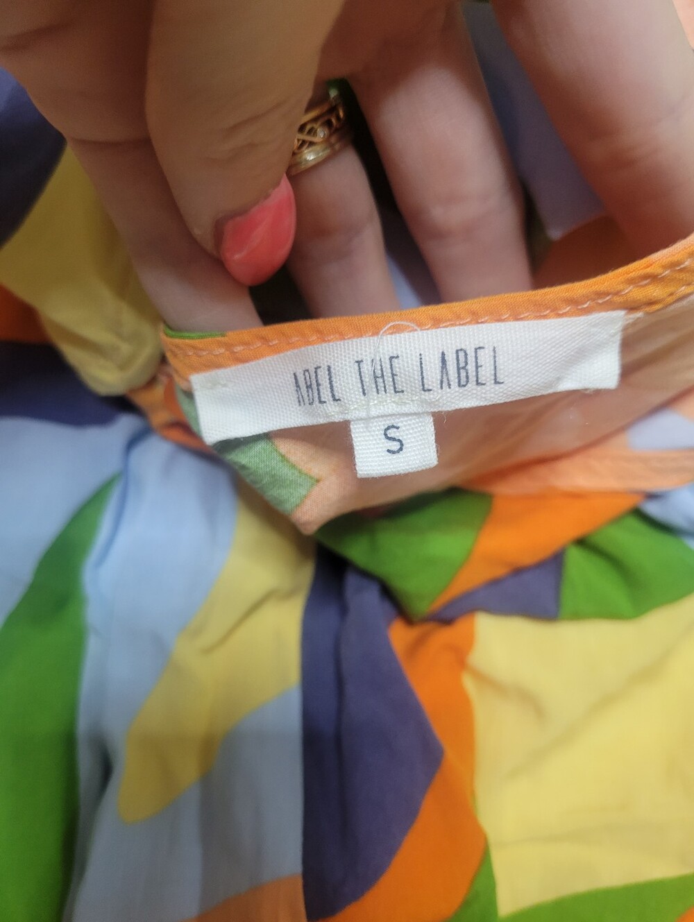 Abel the Label Small Anthropologie Hilda V-Neck Side Slits Maxi Dress - Picture 3 of 4